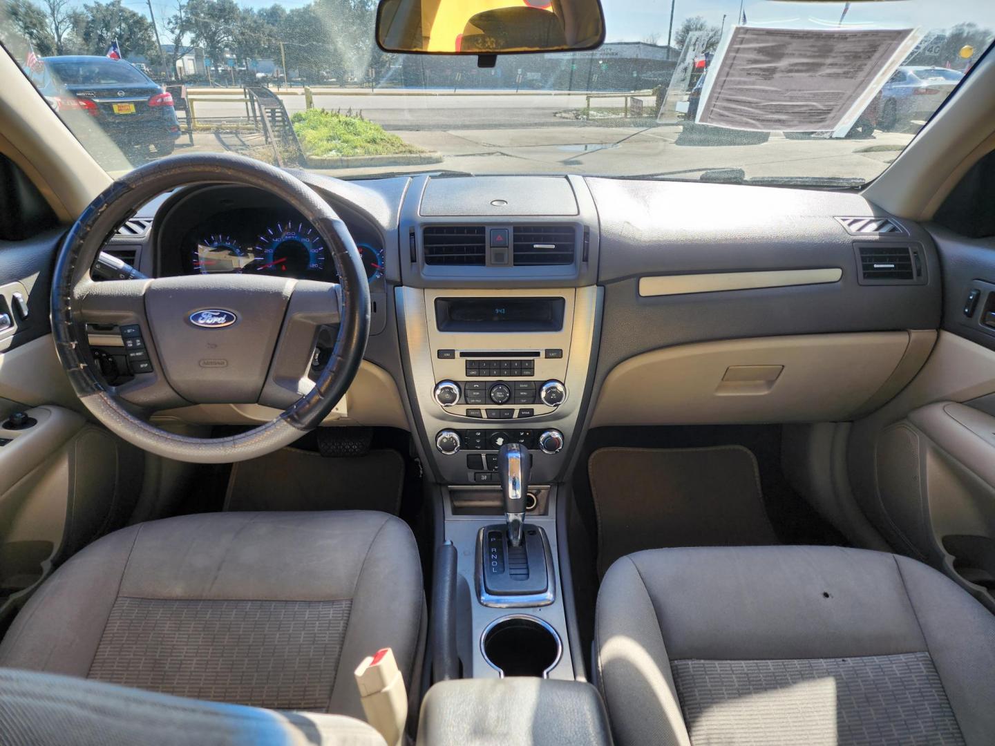 2012 Red /GRAY Ford Fusion (3FAHP0GAXCR) , located at 16710 Clay Rd., Houston, TX, 77084, (281) 859-7900, 29.834864, -95.656166 - Photo#8