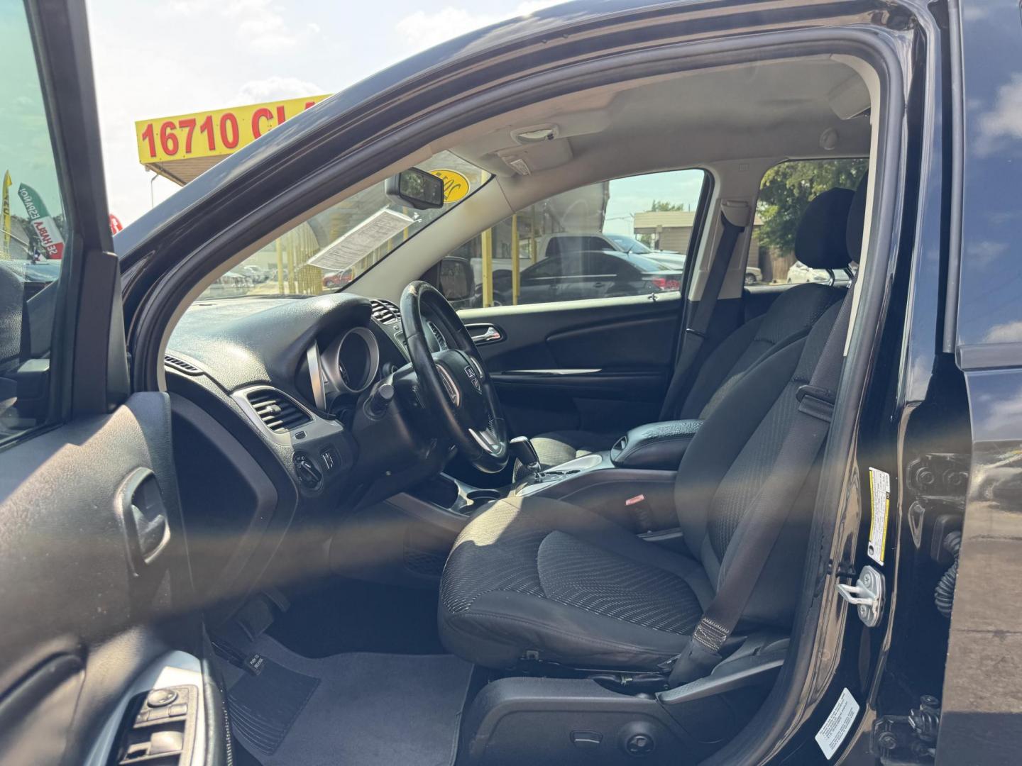 2015 Black /BLACK Dodge Journey (3C4PDCAB6FT) , Automatic transmission, located at 16710 Clay Rd., Houston, TX, 77084, (281) 859-7900, 29.834864, -95.656166 - Photo#2