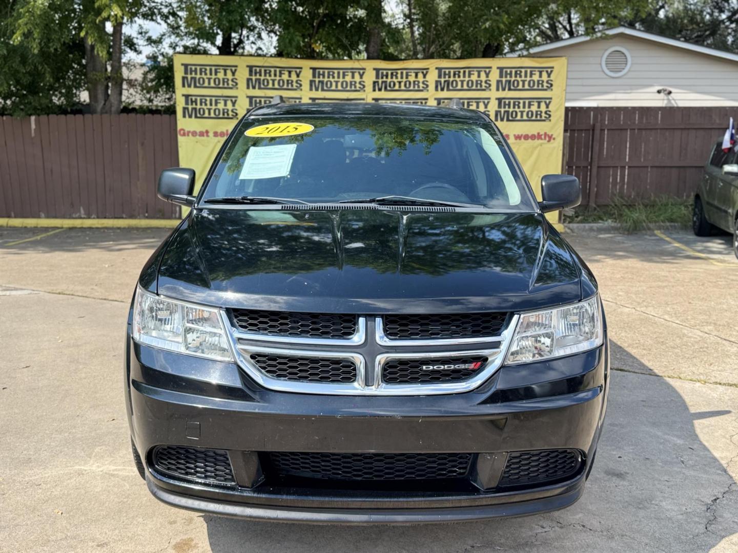 2015 Black /BLACK Dodge Journey (3C4PDCAB6FT) , Automatic transmission, located at 16710 Clay Rd., Houston, TX, 77084, (281) 859-7900, 29.834864, -95.656166 - Photo#0