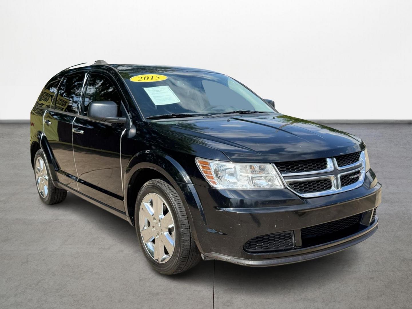 2015 Black /BLACK Dodge Journey (3C4PDCAB6FT) , Automatic transmission, located at 16710 Clay Rd., Houston, TX, 77084, (281) 859-7900, 29.834864, -95.656166 - Photo#0