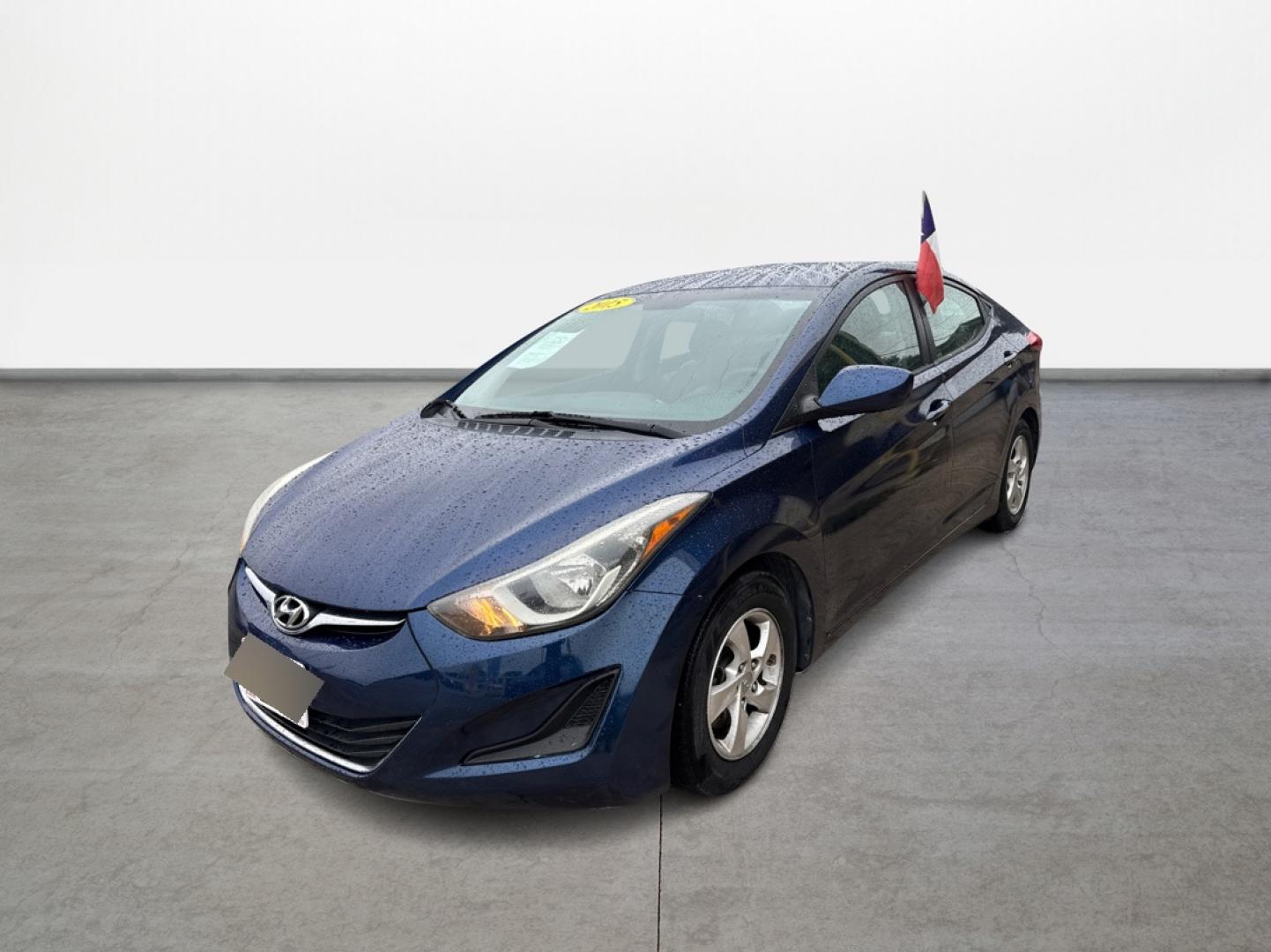 2015 Blue /Tan Hyundai Elantra (5NPDH4AE3FH) , located at 16710 Clay Rd., Houston, TX, 77084, (281) 859-7900, 29.834864, -95.656166 - Photo#0