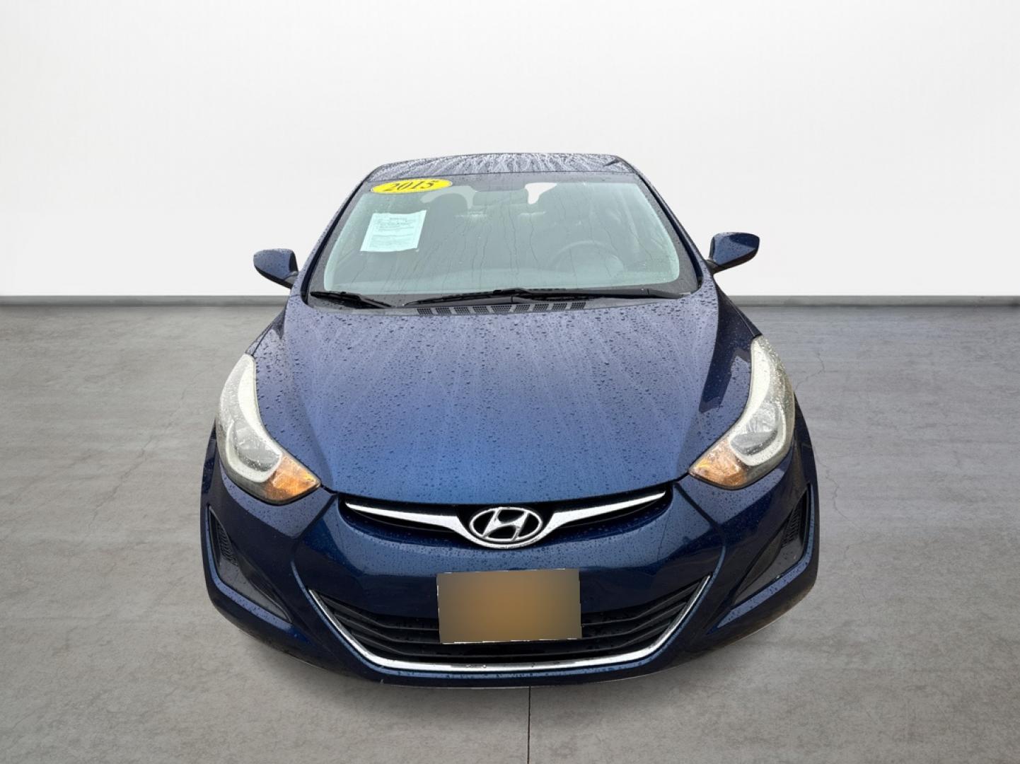 2015 Blue /Tan Hyundai Elantra (5NPDH4AE3FH) , located at 16710 Clay Rd., Houston, TX, 77084, (281) 859-7900, 29.834864, -95.656166 - Photo#1