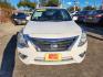 2018 White /Gray Nissan Versa (3N1CN7AP4JL) , Automatic transmission, located at 16710 Clay Rd., Houston, TX, 77084, (281) 859-7900, 29.834864, -95.656166 - Photo#0
