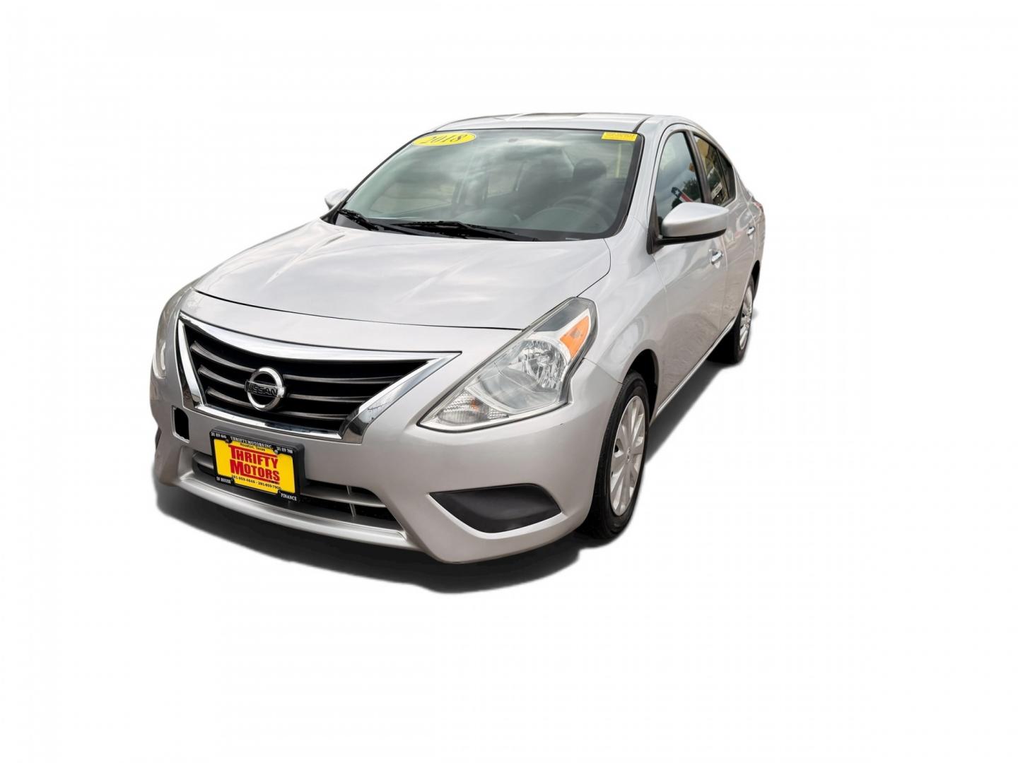 2018 Silver /Gray Nissan Versa (3N1CN7AP9JK) , Automatic transmission, located at 16710 Clay Rd., Houston, TX, 77084, (281) 859-7900, 29.834864, -95.656166- Photo#4