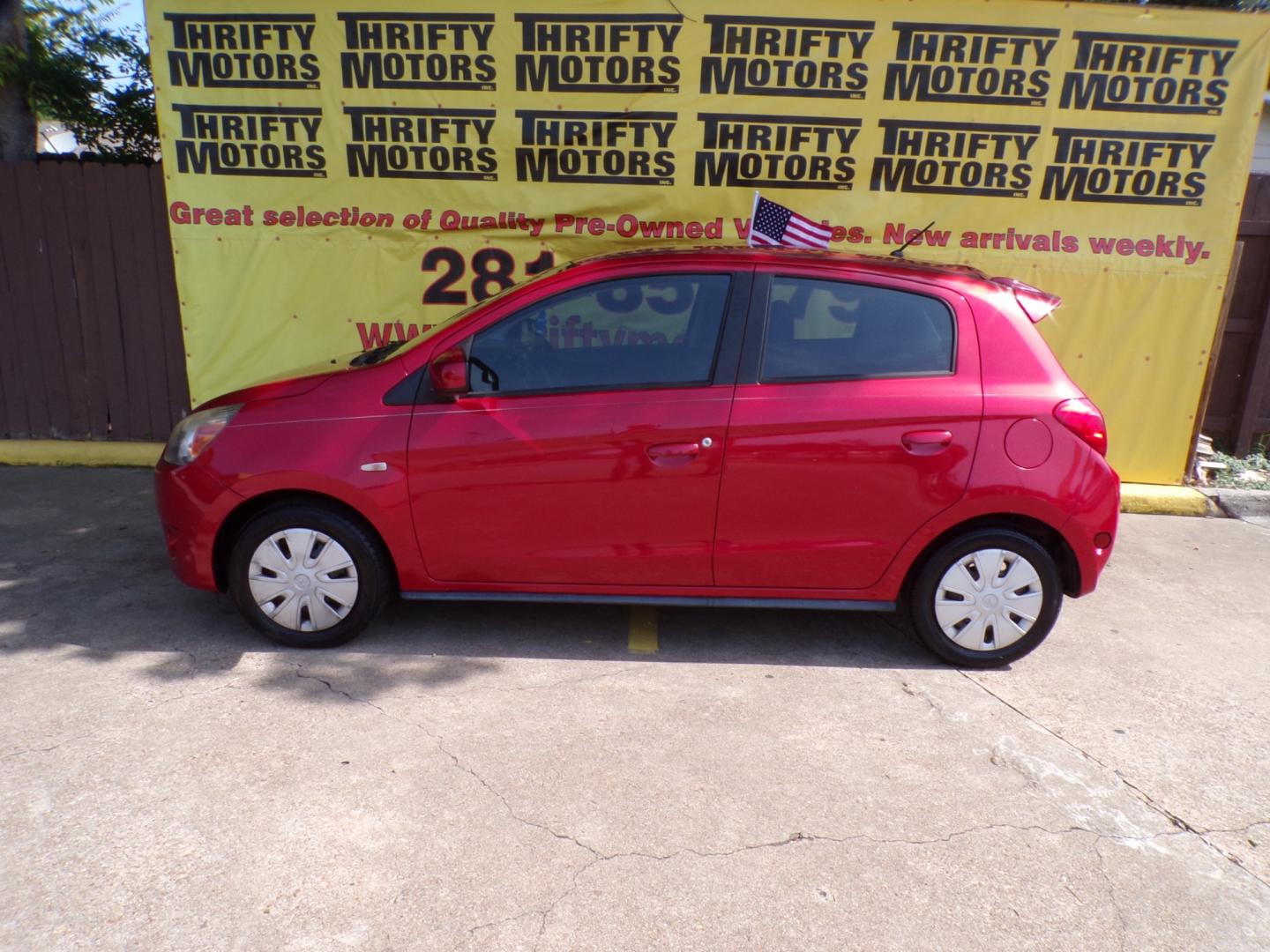 2015 Mitsubishi Mirage (ML32A3HJ9FH) , located at 16710 Clay Rd., Houston, TX, 77084, (281) 859-7900, 29.834864, -95.656166 - Photo#0
