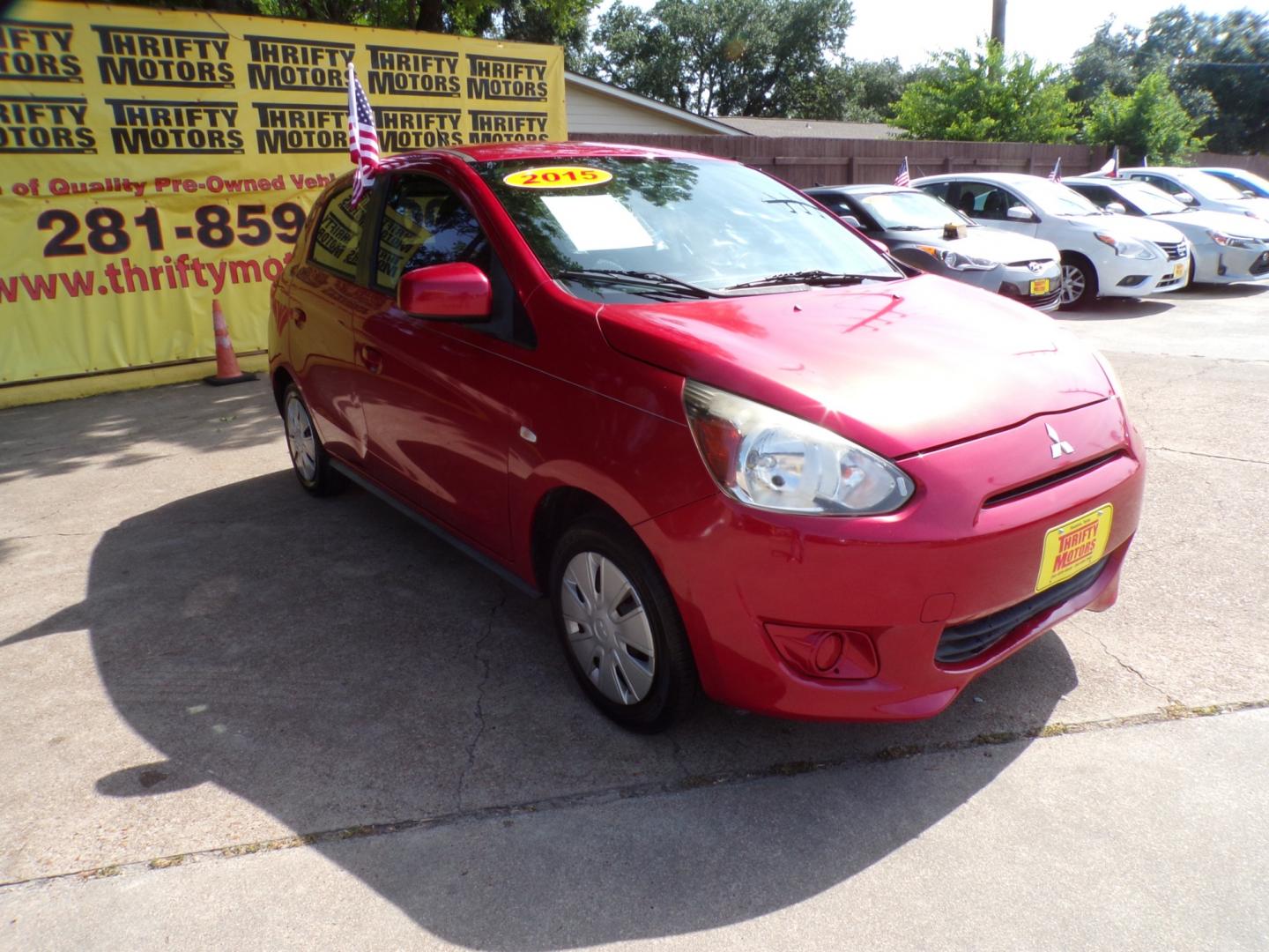 2015 Mitsubishi Mirage (ML32A3HJ9FH) , located at 16710 Clay Rd., Houston, TX, 77084, (281) 859-7900, 29.834864, -95.656166 - Photo#2