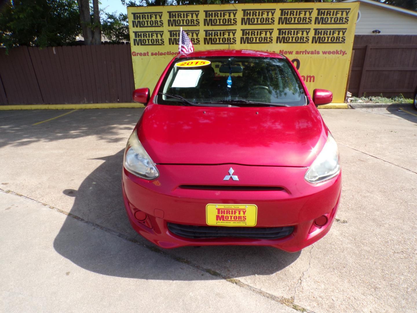 2015 Mitsubishi Mirage (ML32A3HJ9FH) , located at 16710 Clay Rd., Houston, TX, 77084, (281) 859-7900, 29.834864, -95.656166 - Photo#5