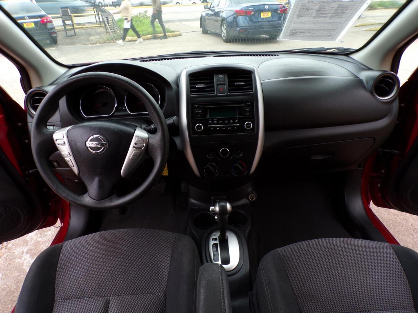 2018 Red /Gray Nissan Versa 1.6 SL Sedan (3N1CN7AP5JL) with an 1.6L L4 DOHC 16V engine, Automatic transmission, located at 16710 Clay Rd., Houston, TX, 77084, (281) 859-7900, 29.834864, -95.656166 - Photo#9