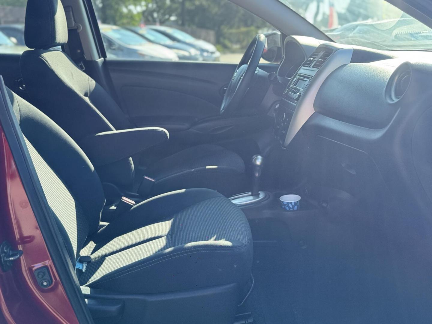 2018 Red /Gray Nissan Versa 1.6 SL Sedan (3N1CN7AP5JL) with an 1.6L L4 DOHC 16V engine, Automatic transmission, located at 16710 Clay Rd., Houston, TX, 77084, (281) 859-7900, 29.834864, -95.656166 - Photo#12