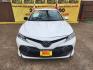 2019 White /Gray Toyota Camry LE (4T1B11HK2KU) with an 2.5L L4 DOHC 16V engine, Automatic 8-Speed transmission, located at 16710 Clay Rd., Houston, TX, 77084, (281) 859-7900, 29.834864, -95.656166 - Photo#0