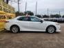 2019 White /Gray Toyota Camry LE (4T1B11HK2KU) with an 2.5L L4 DOHC 16V engine, Automatic 8-Speed transmission, located at 16710 Clay Rd., Houston, TX, 77084, (281) 859-7900, 29.834864, -95.656166 - Photo#3