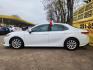 2019 White /Gray Toyota Camry LE (4T1B11HK2KU) with an 2.5L L4 DOHC 16V engine, Automatic 8-Speed transmission, located at 16710 Clay Rd., Houston, TX, 77084, (281) 859-7900, 29.834864, -95.656166 - Photo#4
