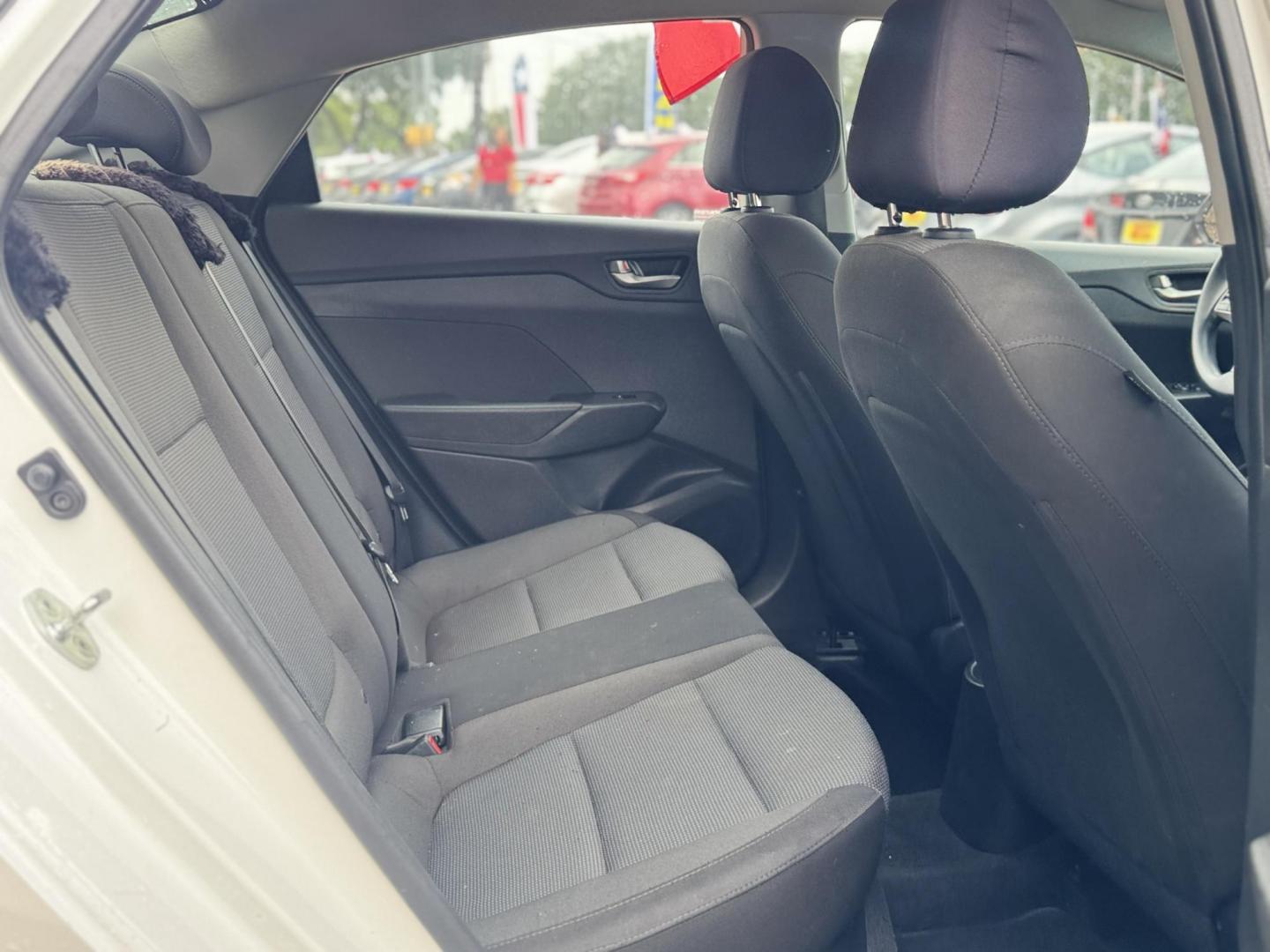 2020 White /Gray Hyundai Accent SEL 4-Door 6A (3KPC24A66LE) with an 1.6L L4 DOHC 16V engine, Automatic 6-Speed transmission, located at 16710 Clay Rd., Houston, TX, 77084, (281) 859-7900, 29.834864, -95.656166 - Photo#13