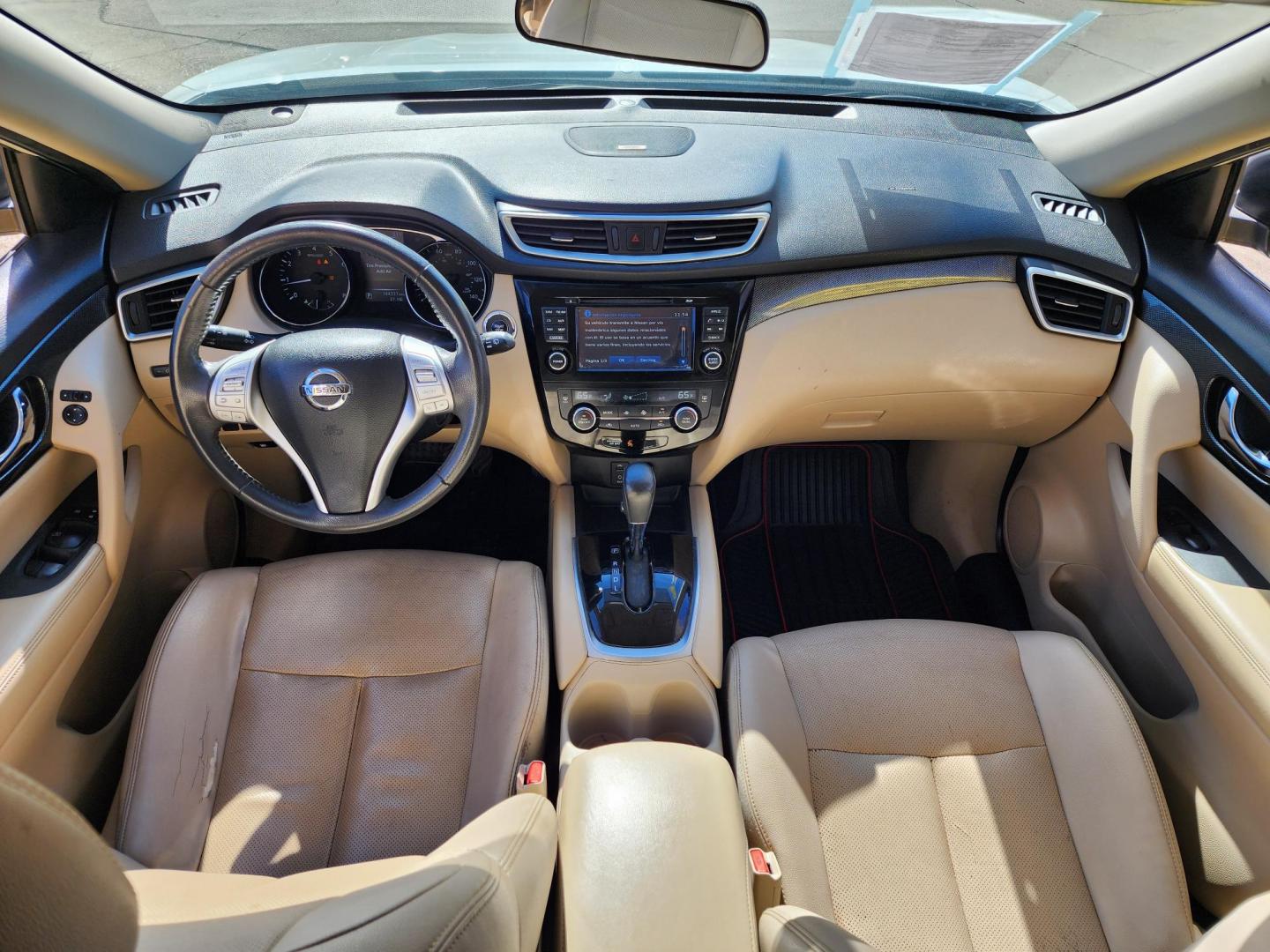 2016 White /Gray Nissan Rogue S 2WD (KNMAT2MT7GP) with an 2.5L L4 DOHC 16V engine, Automatic transmission, located at 16710 Clay Rd., Houston, TX, 77084, (281) 859-7900, 29.834864, -95.656166 - Photo#8