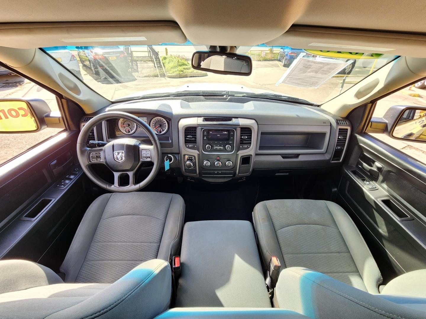 2018 White /Gray RAM 1500 Tradesman Quad Cab 2WD (1C6RR6FG7JS) with an 3.6L V6 DOHC 24V FFV engine, Automatic 8-Speed transmission, located at 16710 Clay Rd., Houston, TX, 77084, (281) 859-7900, 29.834864, -95.656166 - Photo#11