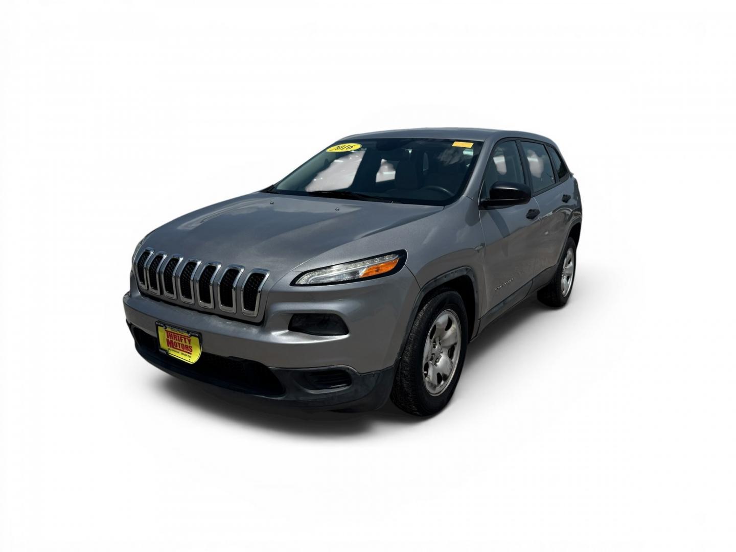 2016 Silver /Gray Jeep Cherokee Sport FWD (1C4PJLAB5GW) with an 2.4L L4 DOHC 16V engine, Automatic transmission, located at 16710 Clay Rd., Houston, TX, 77084, (281) 859-7900, 29.834864, -95.656166- Photo#2