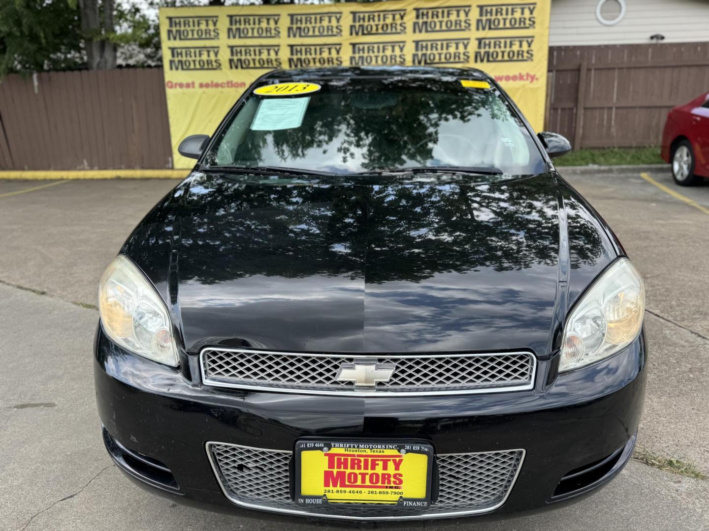 2013 Black /gray Chevrolet Impala LT (Fleet) (2G1WG5E30D1) with an 3.6L V6 DOHC 16V FFV engine, 6-Speed Automatic transmission, located at 16710 Clay Rd., Houston, TX, 77084, (281) 859-7900, 29.834864, -95.656166 - Photo#0