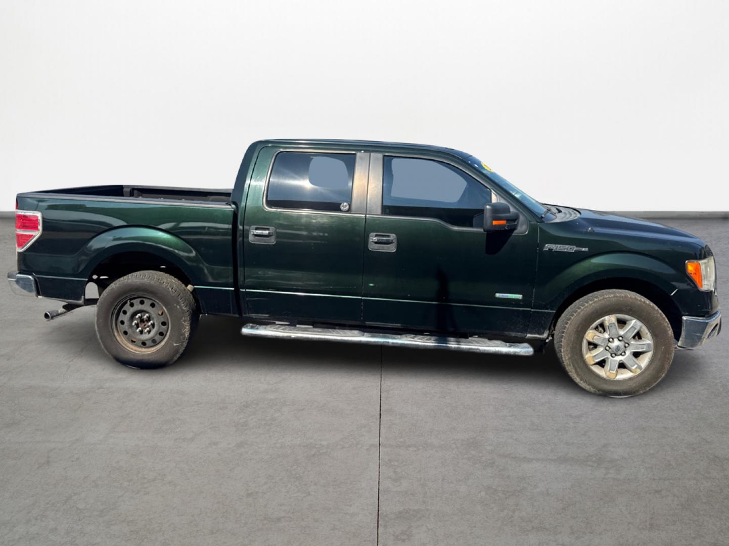 2013 Green /Gray Ford F-150 Platinum SuperCrew 6.5-ft. Bed 2WD (1FTFW1CT4DK) with an 3.5L V6 TURBO engine, 6-Speed Automatic transmission, located at 16710 Clay Rd., Houston, TX, 77084, (281) 859-7900, 29.834864, -95.656166 - Photo#3
