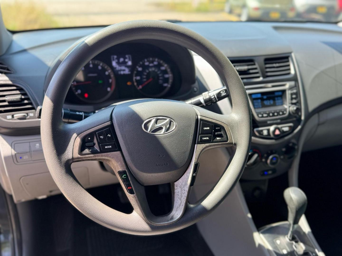 2017 Hyundai Accent SE 4-Door 6M (KMHCT4AE2HU) with an 1.6L L4 DOHC 16V engine, 6M transmission, located at 16710 Clay Rd., Houston, TX, 77084, (281) 859-7900, 29.834864, -95.656166 - Photo#4