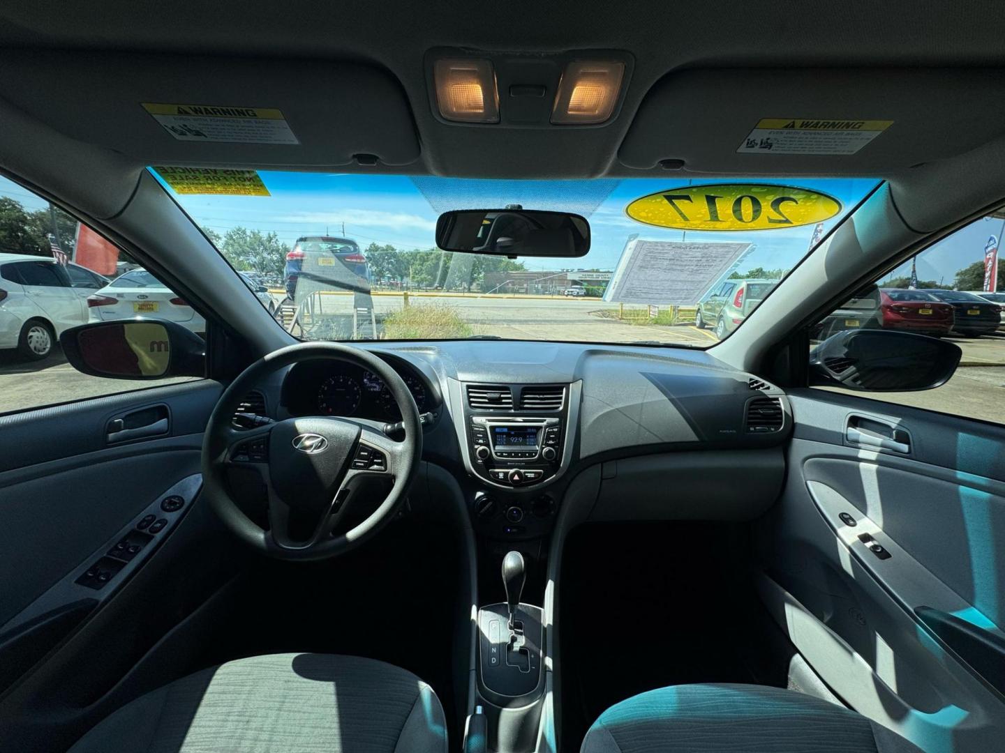 2017 Hyundai Accent SE 4-Door 6M (KMHCT4AE2HU) with an 1.6L L4 DOHC 16V engine, 6M transmission, located at 16710 Clay Rd., Houston, TX, 77084, (281) 859-7900, 29.834864, -95.656166 - Photo#11