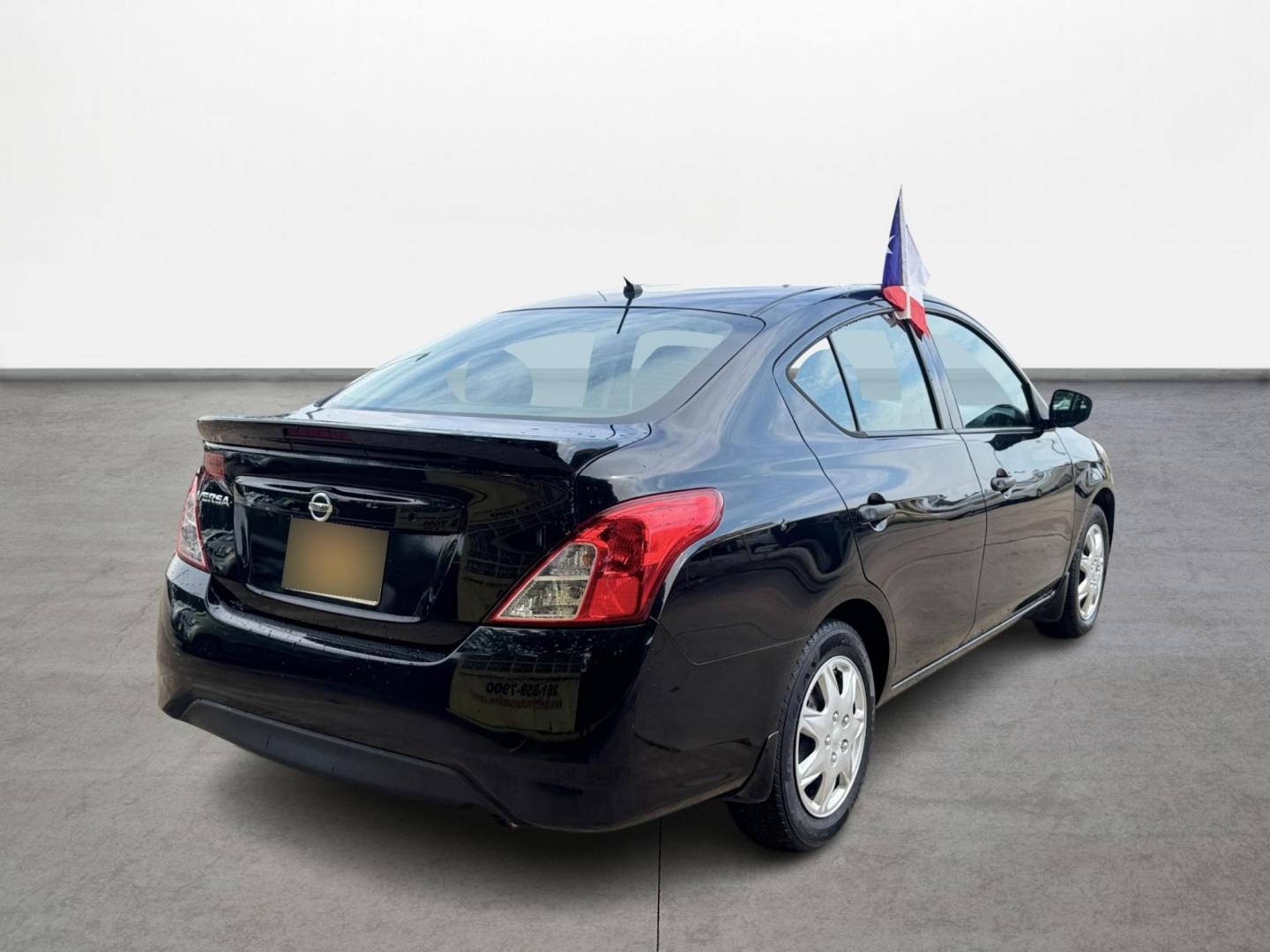 2019 Black /Black Nissan Versa 1.6 SV Sedan (3N1CN7AP5KL) with an 1.6L L4 DOHC 16V engine, CVT transmission, located at 16710 Clay Rd., Houston, TX, 77084, (281) 859-7900, 29.834864, -95.656166 - Photo#4