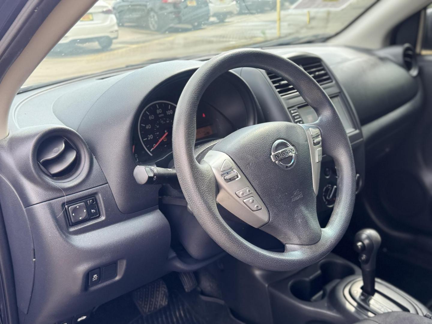 2019 Black /Black Nissan Versa 1.6 SV Sedan (3N1CN7AP5KL) with an 1.6L L4 DOHC 16V engine, CVT transmission, located at 16710 Clay Rd., Houston, TX, 77084, (281) 859-7900, 29.834864, -95.656166 - Photo#7