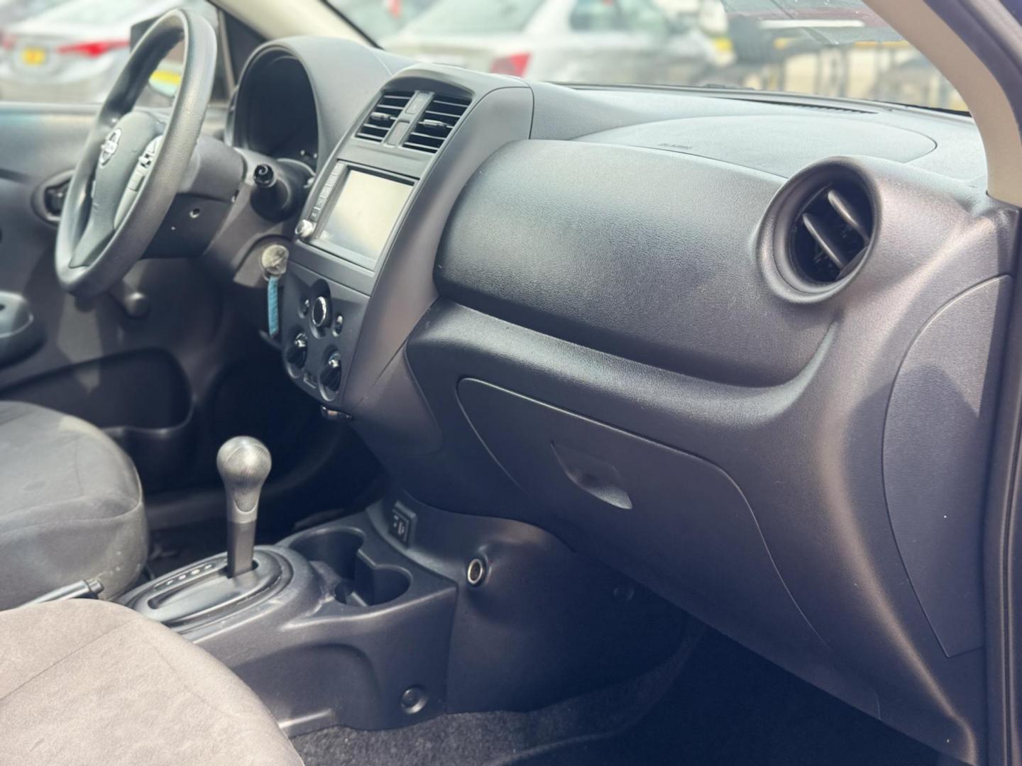 2019 Black /Black Nissan Versa 1.6 SV Sedan (3N1CN7AP5KL) with an 1.6L L4 DOHC 16V engine, CVT transmission, located at 16710 Clay Rd., Houston, TX, 77084, (281) 859-7900, 29.834864, -95.656166 - Photo#8