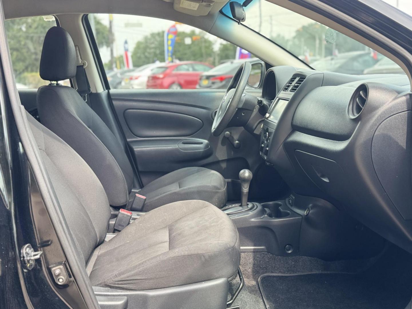 2019 Black /Black Nissan Versa 1.6 SV Sedan (3N1CN7AP5KL) with an 1.6L L4 DOHC 16V engine, CVT transmission, located at 16710 Clay Rd., Houston, TX, 77084, (281) 859-7900, 29.834864, -95.656166 - Photo#12