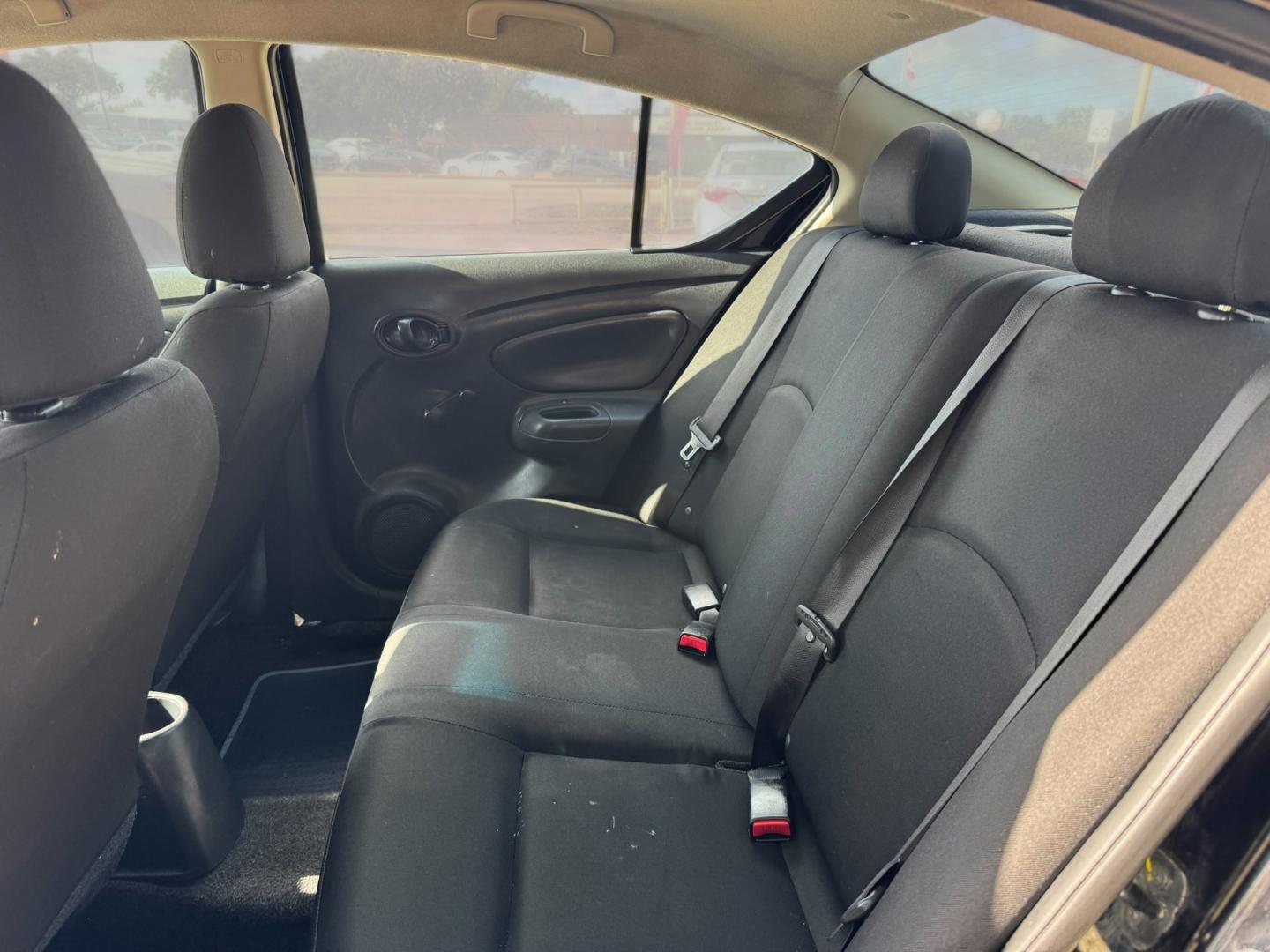 2019 Black /Black Nissan Versa 1.6 SV Sedan (3N1CN7AP5KL) with an 1.6L L4 DOHC 16V engine, CVT transmission, located at 16710 Clay Rd., Houston, TX, 77084, (281) 859-7900, 29.834864, -95.656166- Photo#16