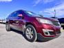 2017 Red /Gray Chevrolet Traverse 1LT FWD (1GNKRGKD7HJ) with an 3.6L V6 DOHC 24V engine, 6A transmission, located at 16710 Clay Rd., Houston, TX, 77084, (281) 859-7900, 29.834864, -95.656166 - Photo#0