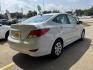 2017 White /Gray Hyundai Accent SE 4-Door 6M (KMHCT4AE7HU) with an 1.6L L4 DOHC 16V engine, 6M transmission, located at 16710 Clay Rd., Houston, TX, 77084, (281) 859-7900, 29.834864, -95.656166 - Photo#4