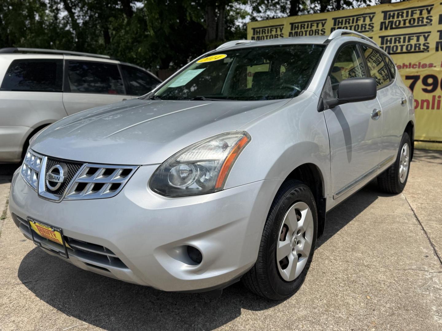 2014 Silver /Silver Nissan Rogue S 2WD (JN8AS5MT2EW) with an 2.5L L4 DOHC 16V engine, Continuously Variable Transmission transmission, located at 16710 Clay Rd., Houston, TX, 77084, (281) 859-7900, 29.834864, -95.656166 - Photo#1