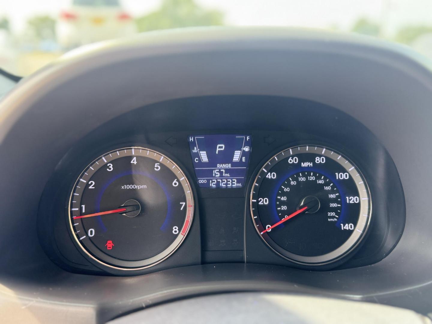 2014 White /Silver Hyundai Accent GS 5-Door (KMHCT5AE4EU) with an 1.6L L4 DOHC 16V engine, located at 16710 Clay Rd., Houston, TX, 77084, (281) 859-7900, 29.834864, -95.656166 - Photo#11