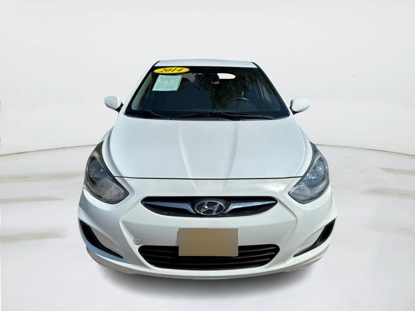 2014 White /Silver Hyundai Accent GS 5-Door (KMHCT5AE4EU) with an 1.6L L4 DOHC 16V engine, located at 16710 Clay Rd., Houston, TX, 77084, (281) 859-7900, 29.834864, -95.656166 - Photo#1