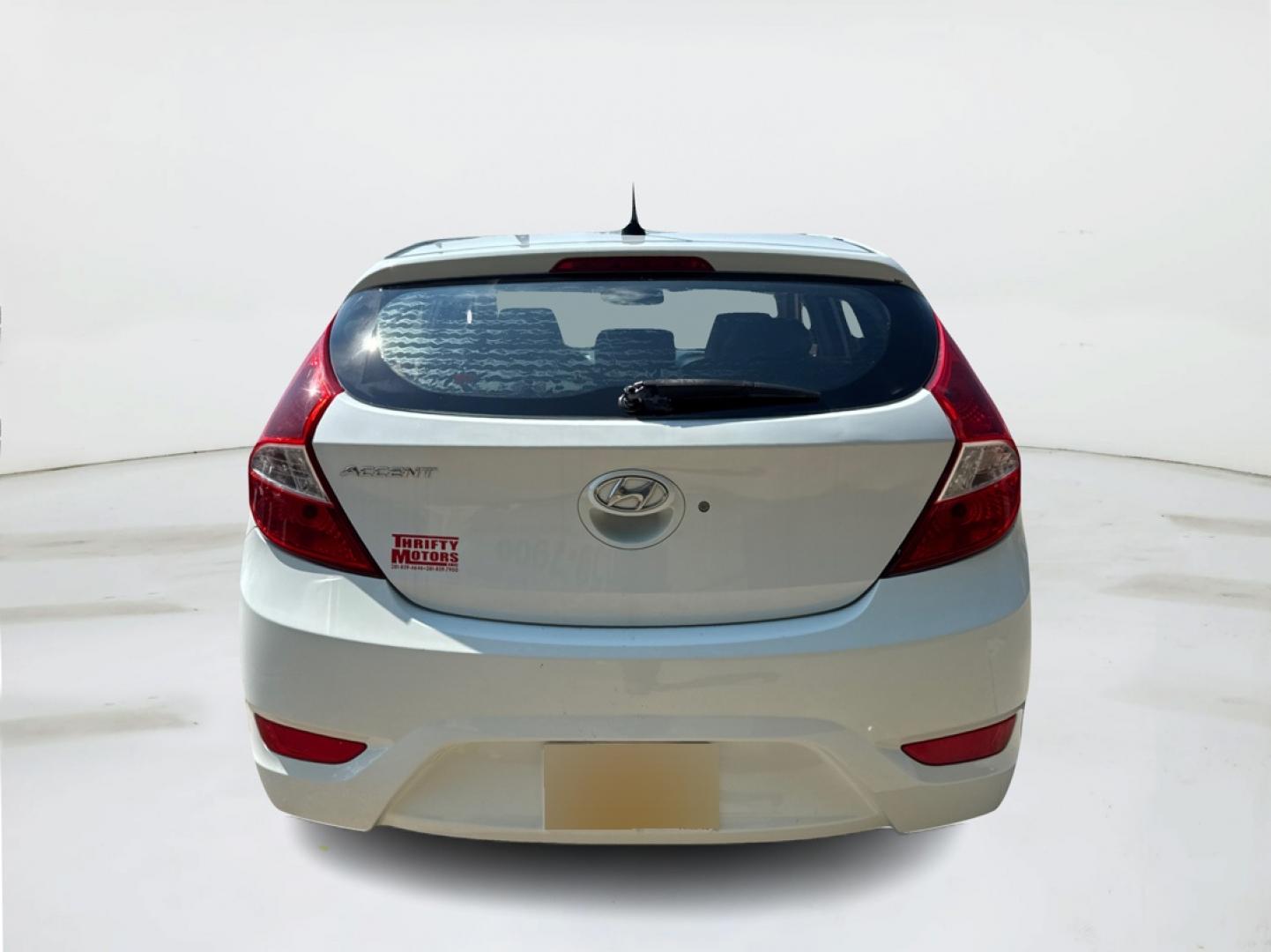2014 White /Silver Hyundai Accent GS 5-Door (KMHCT5AE4EU) with an 1.6L L4 DOHC 16V engine, located at 16710 Clay Rd., Houston, TX, 77084, (281) 859-7900, 29.834864, -95.656166 - Photo#5