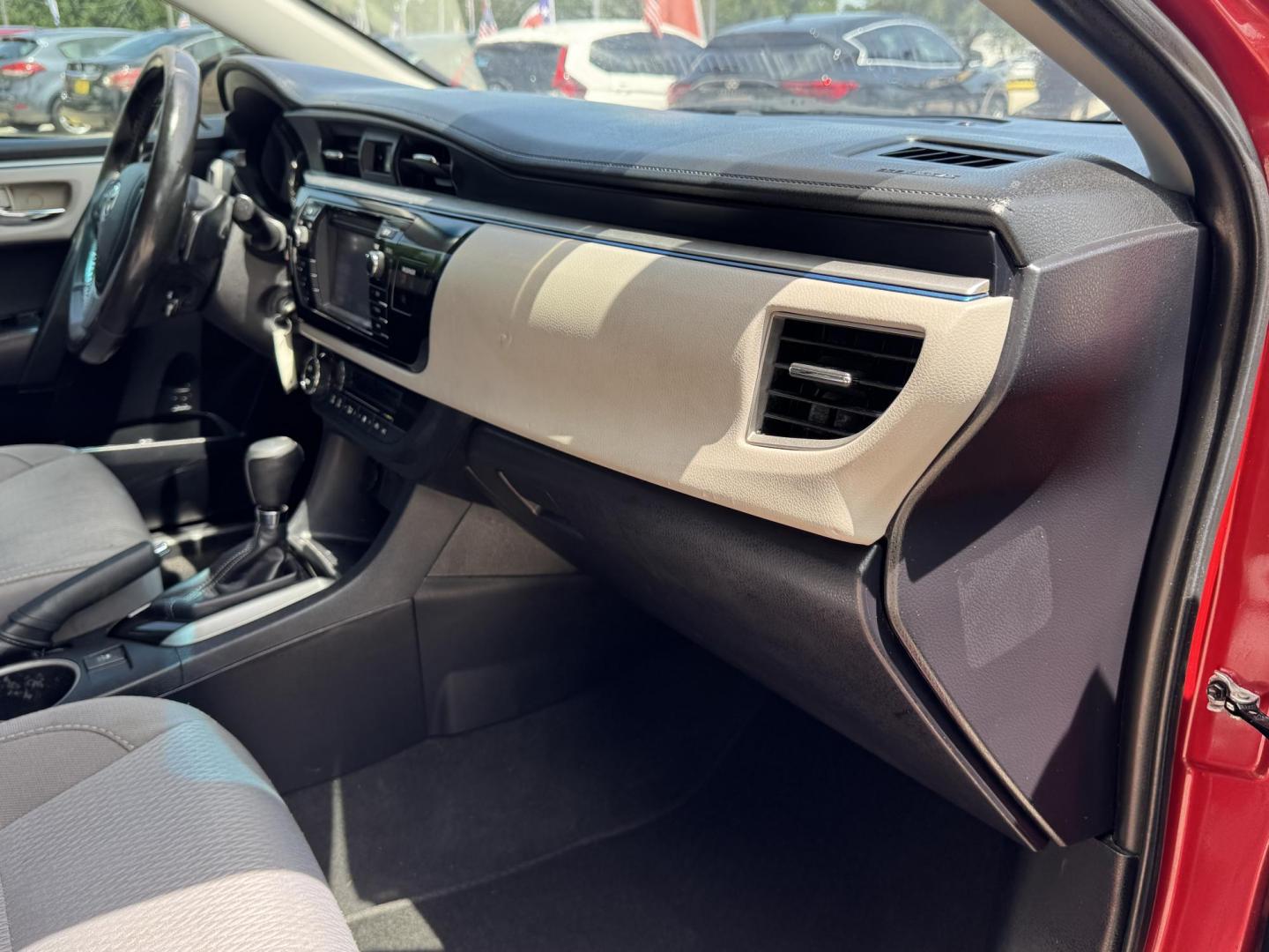 2016 Red /Silver Toyota Corolla L 4-Speed AT (2T1BURHE0GC) with an 1.8L L4 DOHC 16V engine, 4A transmission, located at 16710 Clay Rd., Houston, TX, 77084, (281) 859-7900, 29.834864, -95.656166 - Photo#15