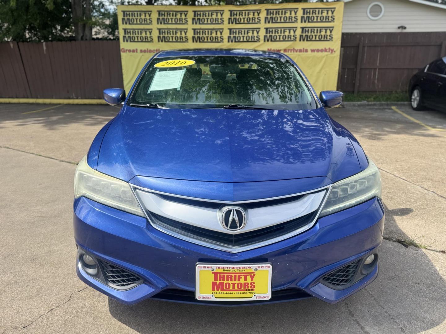 2016 Blue /Black Acura ILX 8-Spd AT w/ Technology Plus Package (19UDE2F87GA) with an 2.0L L4 16V DOHC engine, 8-Speed Automatic transmission, located at 16710 Clay Rd., Houston, TX, 77084, (281) 859-7900, 29.834864, -95.656166 - Photo#0