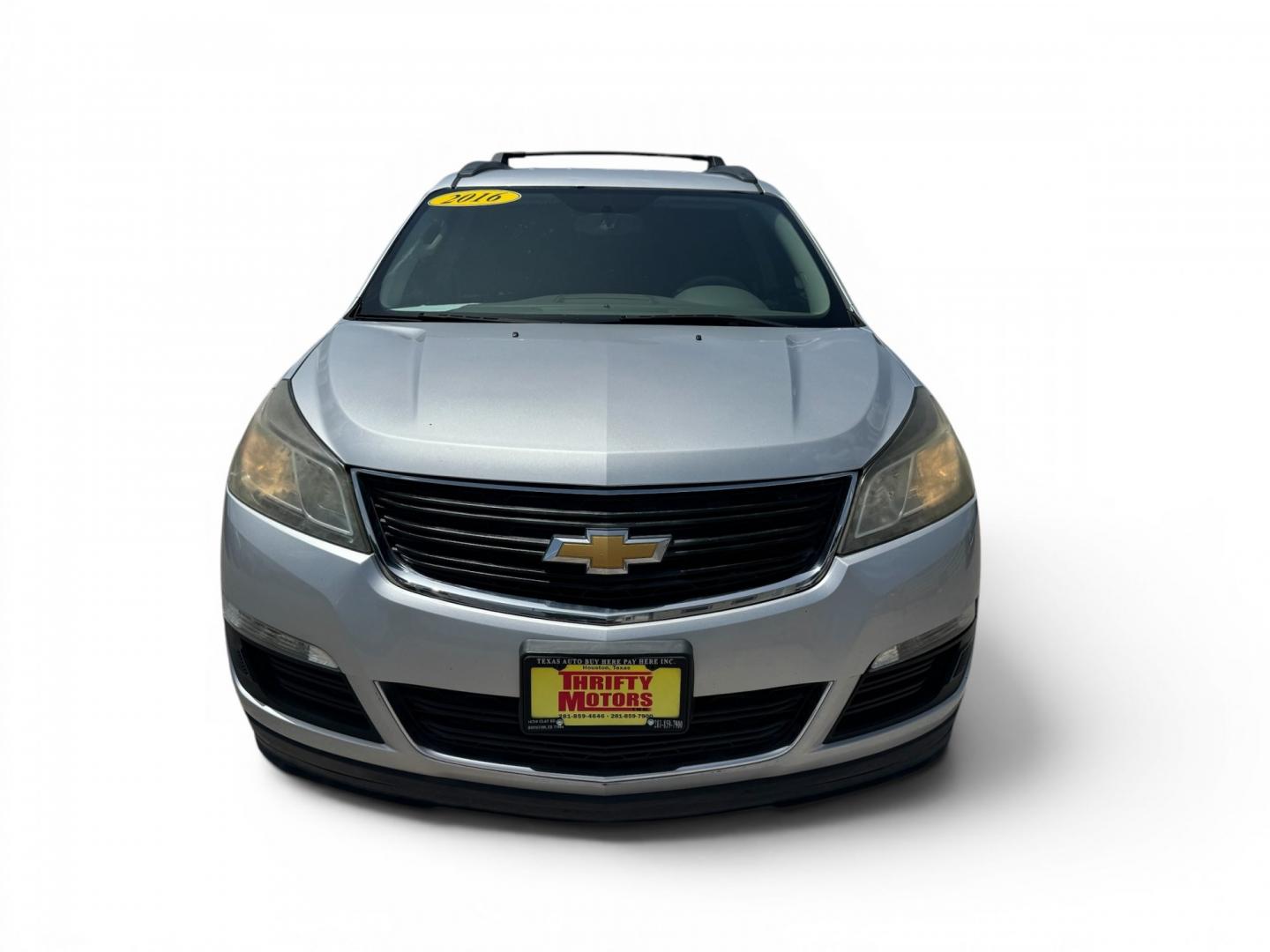 2016 Silver /Gray Chevrolet Traverse LS FWD (1GNKRFKD4GJ) with an 3.6L V6 DOHC 24V engine, 6A transmission, located at 16710 Clay Rd., Houston, TX, 77084, (281) 859-7900, 29.834864, -95.656166- Photo#1