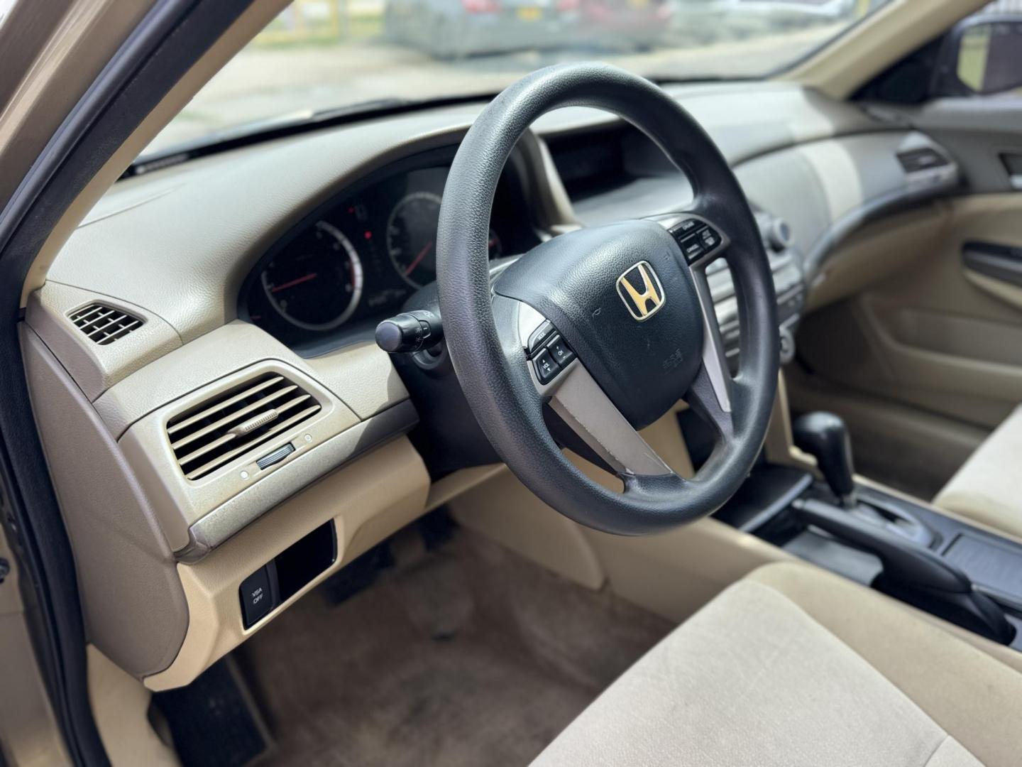 2010 Gold /Tan Honda Accord LX-P Sedan AT (1HGCP2F48AA) with an 2.4L L4 DOHC 16V engine, 5-Speed Automatic transmission, located at 16710 Clay Rd., Houston, TX, 77084, (281) 859-7900, 29.834864, -95.656166 - Photo#10