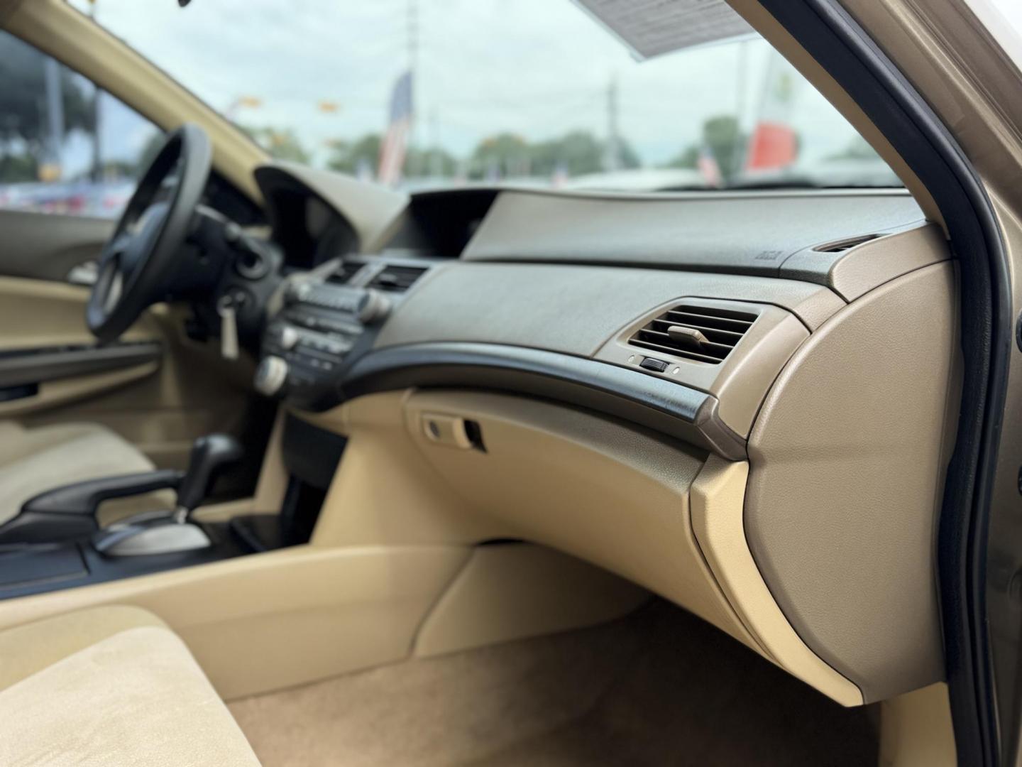 2010 Gold /Tan Honda Accord LX-P Sedan AT (1HGCP2F48AA) with an 2.4L L4 DOHC 16V engine, 5-Speed Automatic transmission, located at 16710 Clay Rd., Houston, TX, 77084, (281) 859-7900, 29.834864, -95.656166 - Photo#11