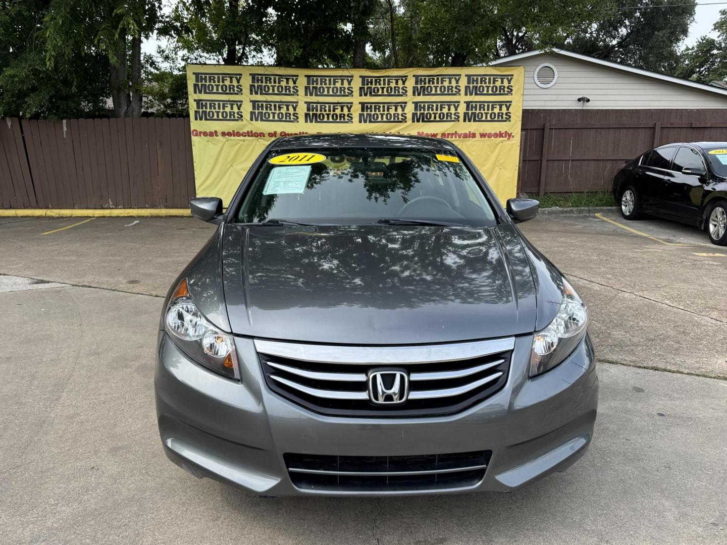 2011 Gray /Gray Honda Accord LX Sedan AT (1HGCP2F31BA) with an 2.4L L4 DOHC 16V engine, 5-Speed Automatic transmission, located at 16710 Clay Rd., Houston, TX, 77084, (281) 859-7900, 29.834864, -95.656166 - Photo#0