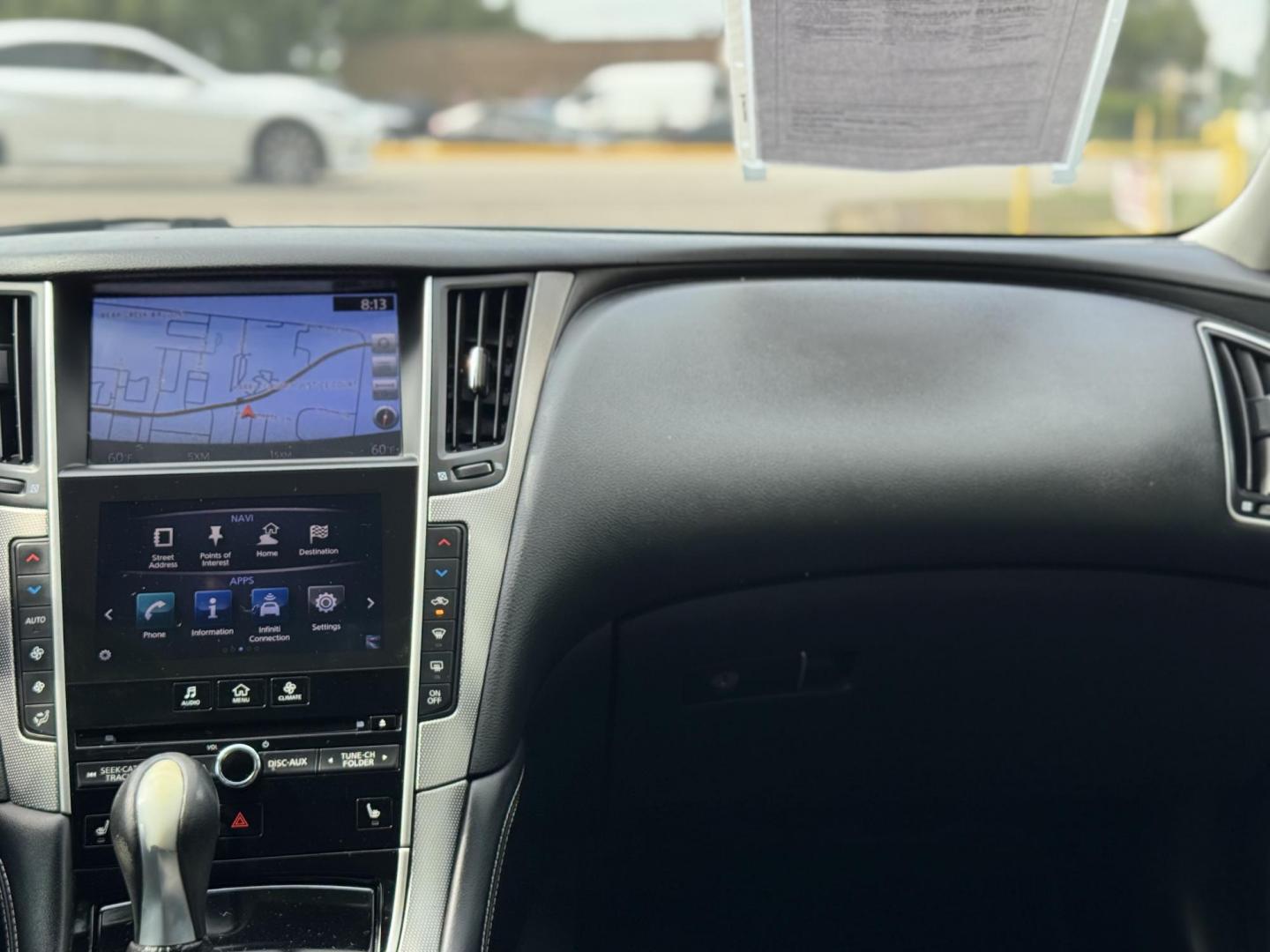 2015 Blue /Black Infiniti Q50 Premium (JN1BV7APXFM) with an 3.7L V6 DOHC 24V HYBRID engine, 7-Speed Automatic transmission, located at 16710 Clay Rd., Houston, TX, 77084, (281) 859-7900, 29.834864, -95.656166 - Photo#19
