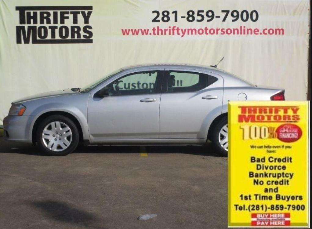 2012 Silver Dodge Avenger (1C3CDZAB4CN) with an 2.4L I4 2.4L I4 engine, Automatic 4-Speed transmission, located at 4509 Highway 6 North, Houston, TX, 77084, (281) 859-4646, 29.848997, -95.645760 - Photo #0