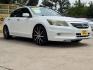 2012 White /Tan Honda Accord EX-L V6 Sedan AT (1HGCP3F8XCA) with an 3.5L V6 SOHC 24V engine, 5-Speed Automatic transmission, located at 16710 Clay Rd., Houston, TX, 77084, (281) 859-7900, 29.834864, -95.656166 - Photo#1