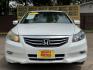 2012 White /Tan Honda Accord EX-L V6 Sedan AT (1HGCP3F8XCA) with an 3.5L V6 SOHC 24V engine, 5-Speed Automatic transmission, located at 16710 Clay Rd., Houston, TX, 77084, (281) 859-7900, 29.834864, -95.656166 - Photo#2