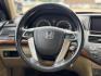 2012 White /Tan Honda Accord EX-L V6 Sedan AT (1HGCP3F8XCA) with an 3.5L V6 SOHC 24V engine, 5-Speed Automatic transmission, located at 16710 Clay Rd., Houston, TX, 77084, (281) 859-7900, 29.834864, -95.656166 - Photo#20