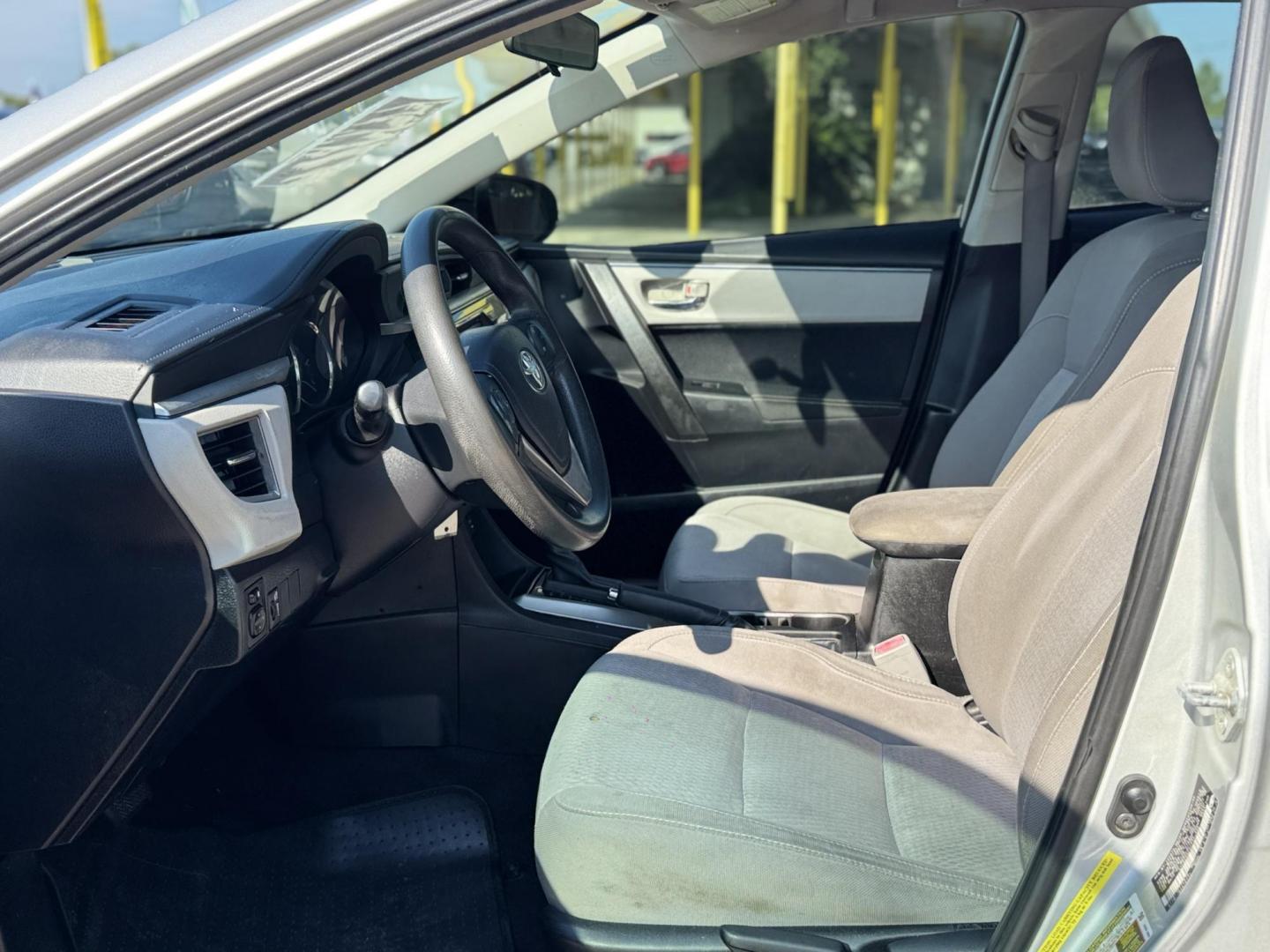 2015 Silver /Gray Toyota Corolla L 4-Speed AT (5YFBURHEXFP) with an 1.8L L4 DOHC 16V engine, 4-Speed Automatic transmission, located at 16710 Clay Rd., Houston, TX, 77084, (281) 859-7900, 29.834864, -95.656166 - Photo#13