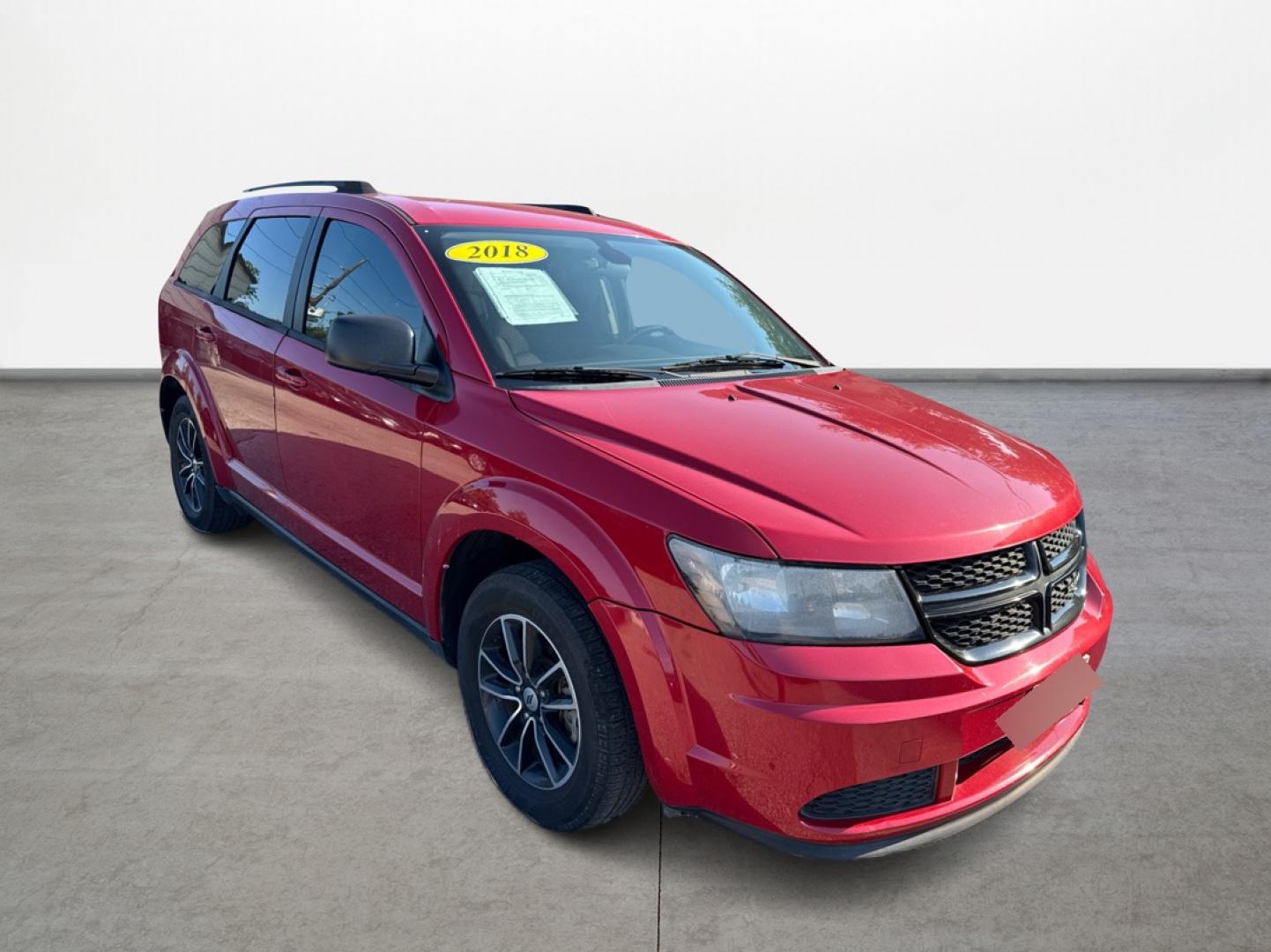 2018 Red Dodge Journey SE (3C4PDCAB5JT) with an 2.4L L4 DOHC 16V engine, 4A transmission, located at 16710 Clay Rd., Houston, TX, 77084, (281) 859-7900, 29.834864, -95.656166 - Photo#2
