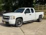 2008 White Chevrolet Silverado 1500 LT1 Ext. Cab Long Box 2WD (2GCEC19J181) with an 5.3L V8 OHV 16V engine, 4-Speed Automatic Overdrive transmission, located at 16710 Clay Rd., Houston, TX, 77084, (281) 859-7900, 29.834864, -95.656166 - Photo#0