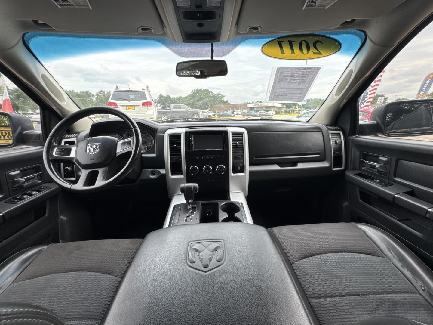 2011 Black Dodge Ram 1500 SLT Crew Cab 2WD (1D7RB1CT8BS) with an 5.7L V8 OHV 16V engine, 5-Speed Automatic transmission, located at 16710 Clay Rd., Houston, TX, 77084, (281) 859-7900, 29.834864, -95.656166 - Photo#14